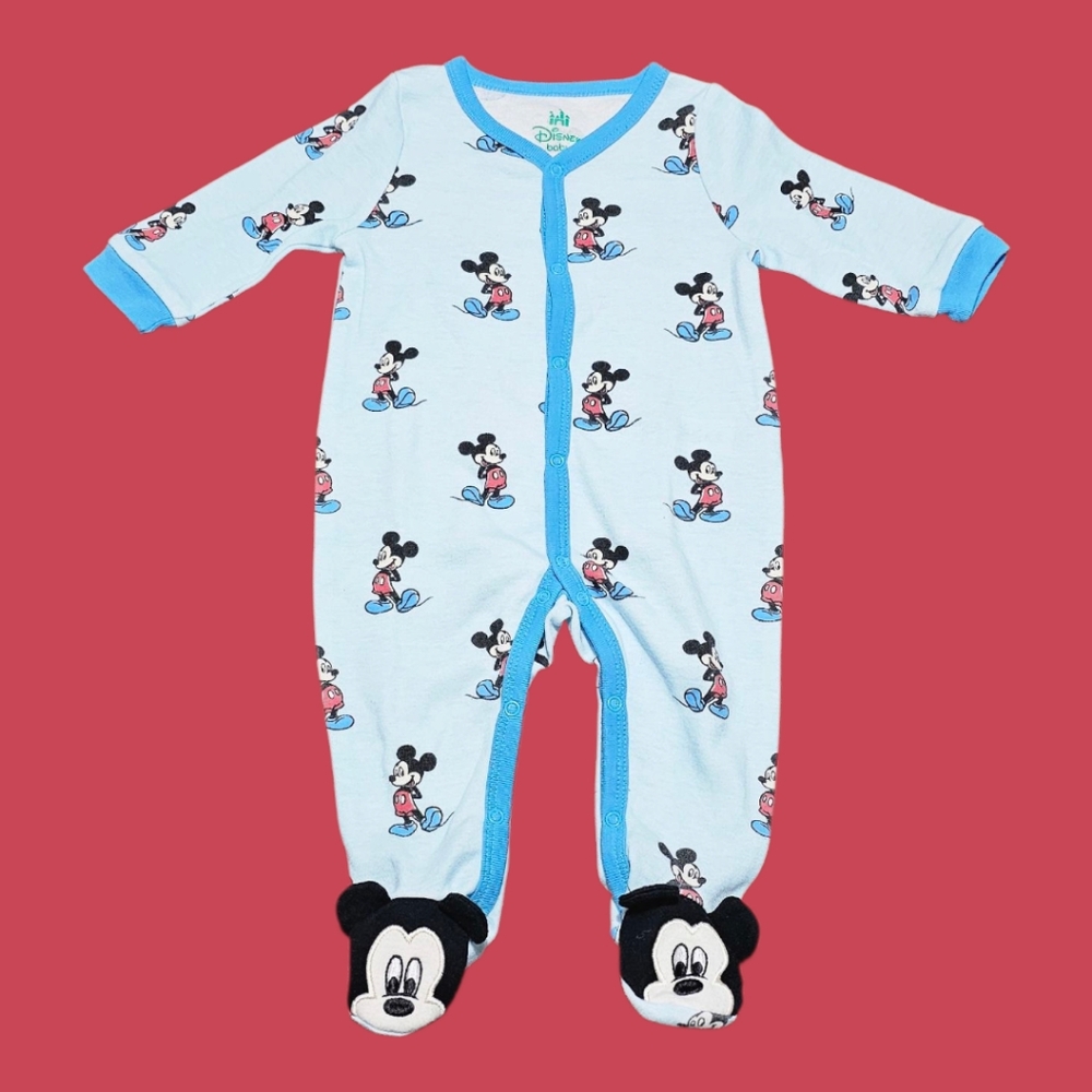 Disney Baby Mickey Footie Sleeper 6-9 Month